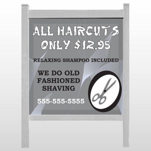 Scissor Cut 286 48"H x 48"W Site Sign