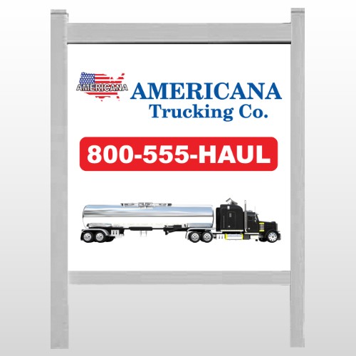 Tanker Truck 315 48"H x 48"W Site Sign