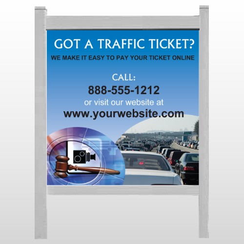 Traffic Cars 151 48"H x 48"W Site Sign