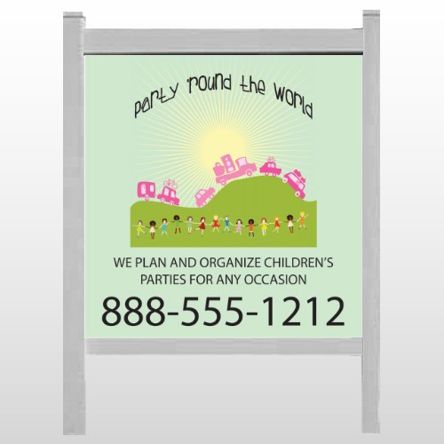 World Party Plan 520 48"H x 48"W Site Sign