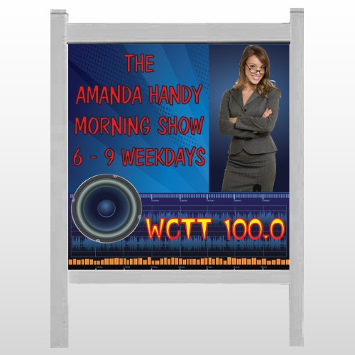 Amp Morning Show 439 48"H x 48"W Site Sign