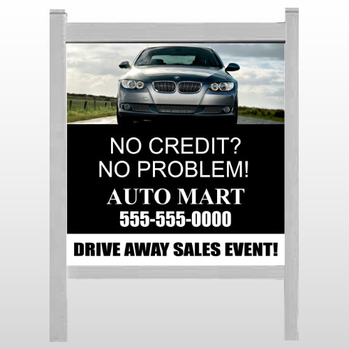Auto Mart 114 48"H x 48"W Site Sign