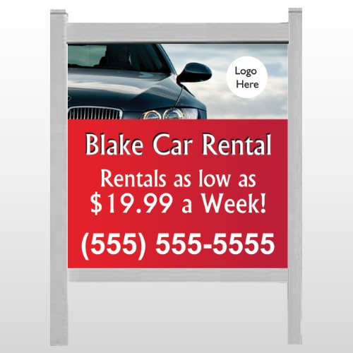 Car Rental 112 48"H x 48"W Site Sign