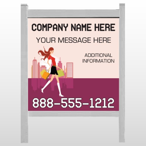 Fashion Shopping 179 48"H x 48"W Site Sign