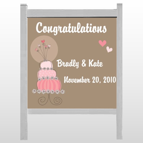 Heart Cake 03 48"H x 48"W Site Sign