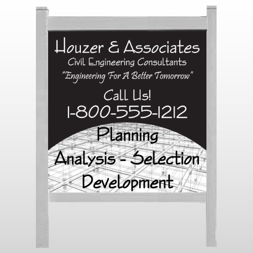 Black Planning 218 48"H x 48"W Site Sign