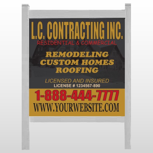 Faded House 500 48"W x 48"H Site Sign