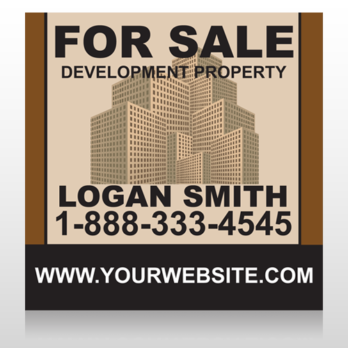 Brown Buildings 858 Site Sign