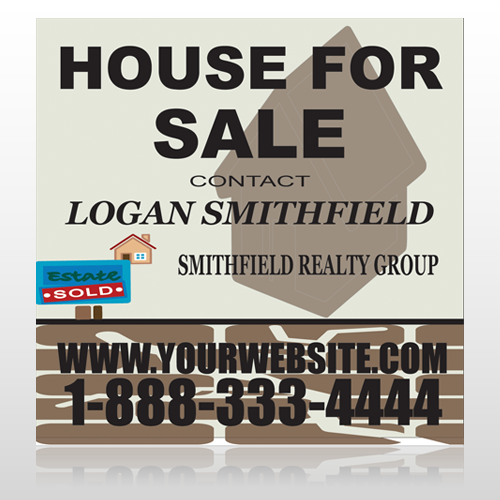 Brown House For Sale 860 Site Sign