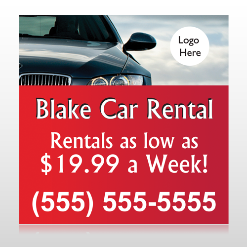 Car Rental 112 Site Sign