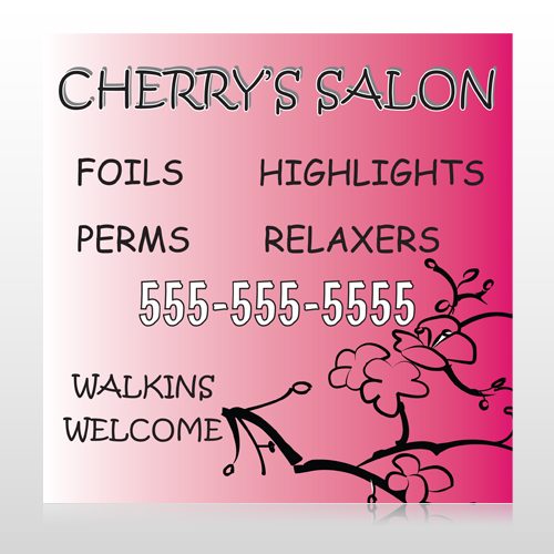 Cherry Salon 288 Site Sign