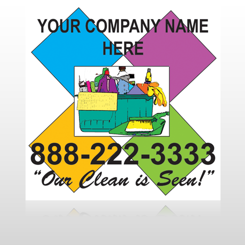Cleaning Supplies 451 Site Sign