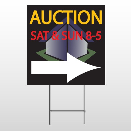 Auction Corner 701 Wire Frame Sign
