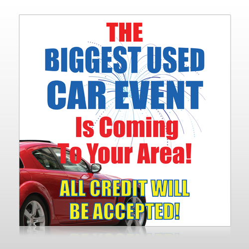 Fireworks Car 111 Custom Sign