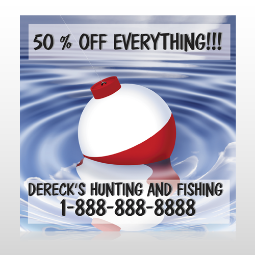 Fishing Bobber 410 Site Sign