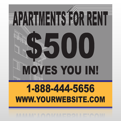 Gray Buildings 866 Site Sign