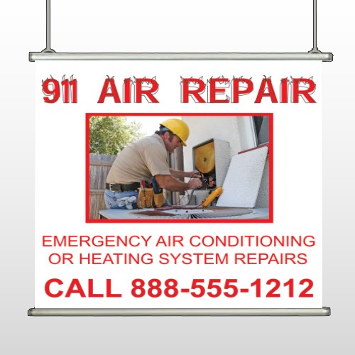 AC Repair 251 Hanging Banner