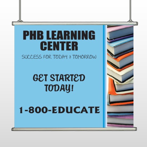 Book Learning 156 Hanging Banner