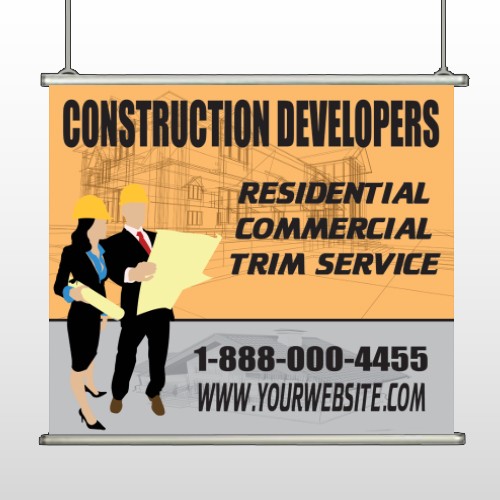 Contractors 645 Hanging Banner