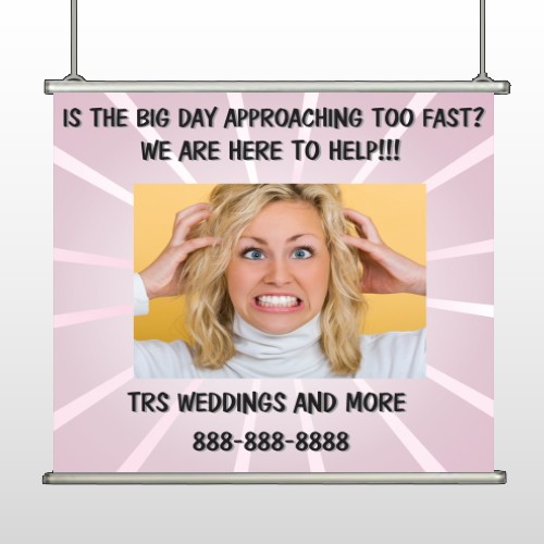 Crazy Wedding 411 Hanging Banner