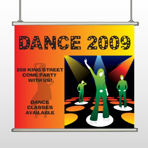Dance Disco 518 Hanging Banner