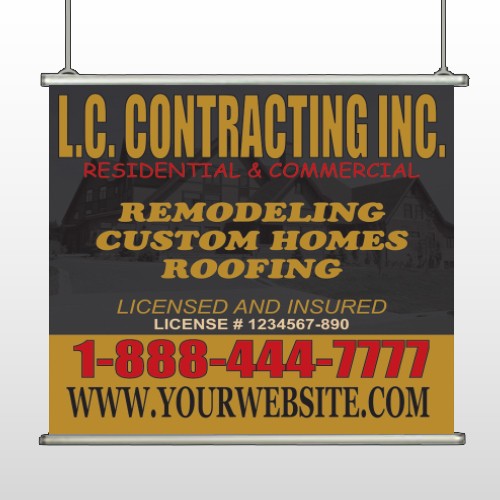 Faded House 500 Hanging Banner