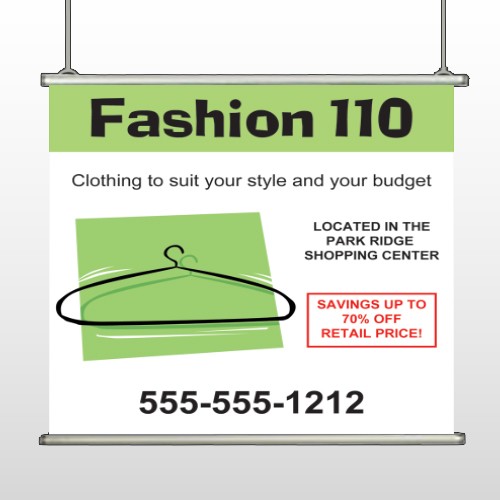Fashion Hanger 526 Hanging Banner