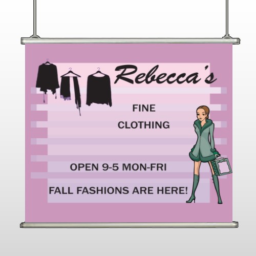 Fine Clothing 531 Hanging Banner