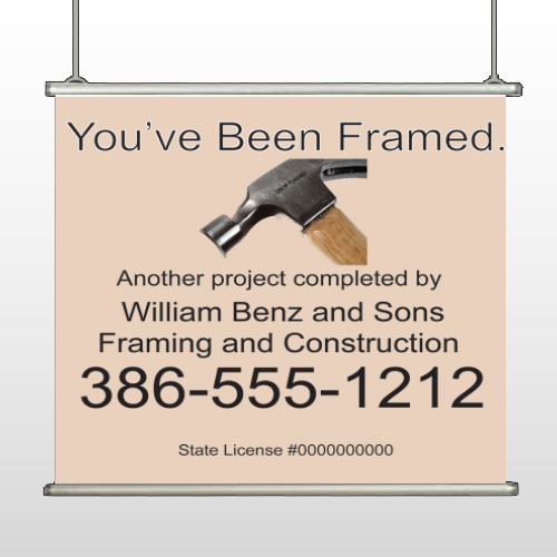 Framed 236 Hanging Banner