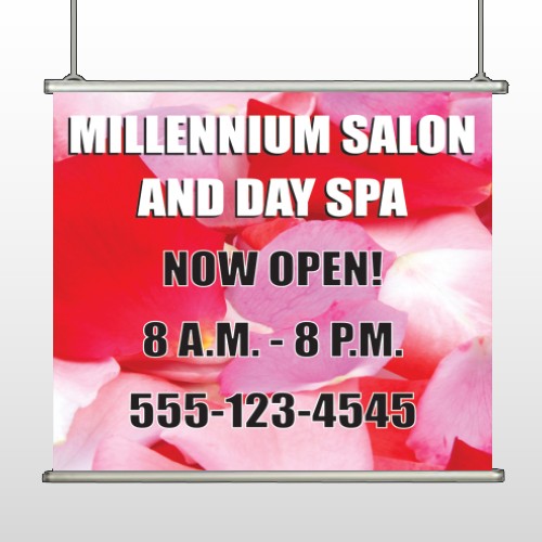 Millennium Spa 493 Hanging Banner