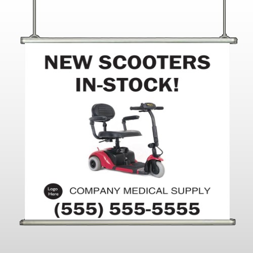 New Scooter 100 Hanging Banner