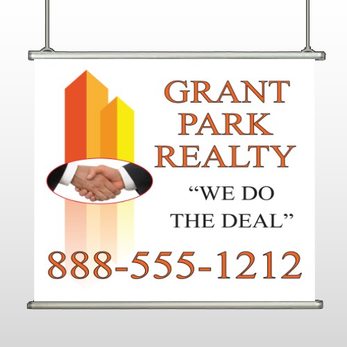 Real Handshake 365 Hanging Banner