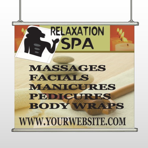 Relaxation Spa 640 Hanging Banner