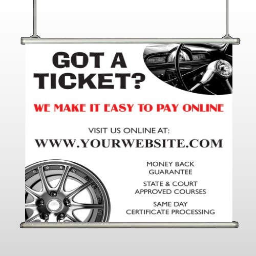 Steering Wheel 154 Hanging Banner