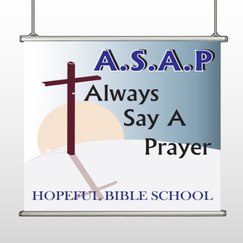 Sunrise Cross 164 Hanging Banner