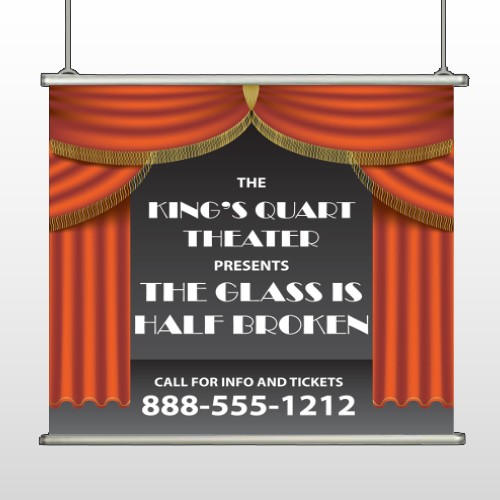 Theatre Curtains 521 Hanging Banner