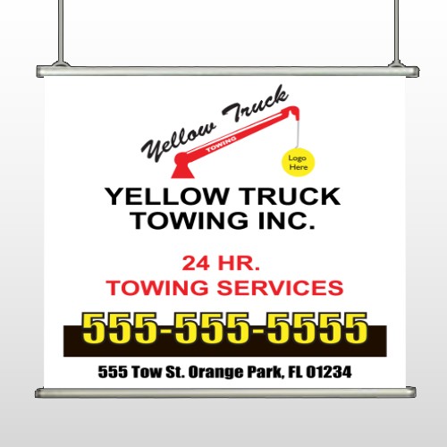 Towing 125 Hanging Banner