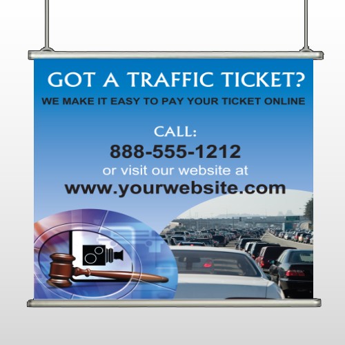 Traffic Cars 151 Hanging Banner