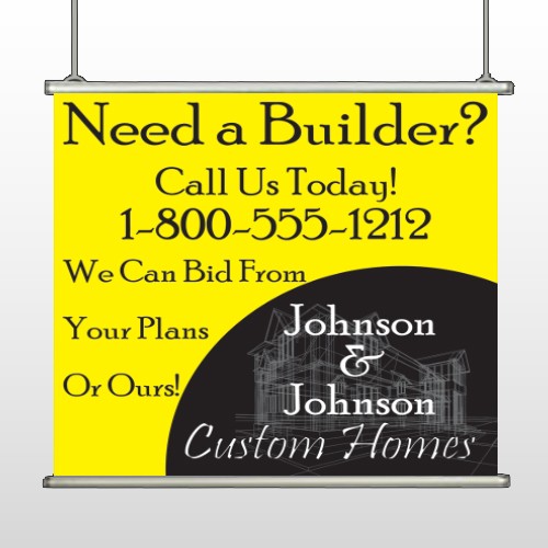 Yellow House Plan 216 Hanging Banner