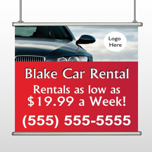Car Rental 112 Hanging Banner