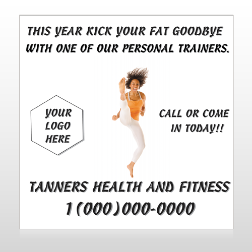 High Kick Woman 408 Site Sign