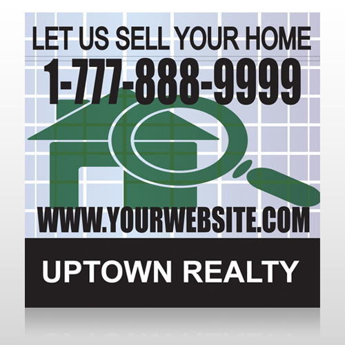 House Magnified 854 Site Sign