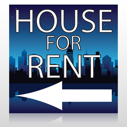 House Rent Night City 710 Site Sign