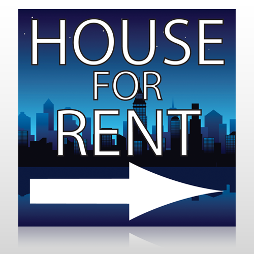 House Rent Night City 711 Site Sign