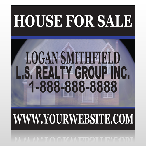 House Snow Globe 852 Site Sign