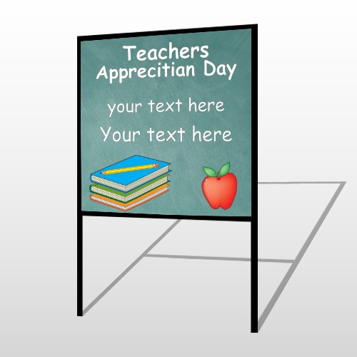 Apple Books Pencil 07 H Frame Sign