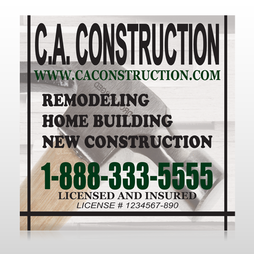 Hammer 498 Site Sign