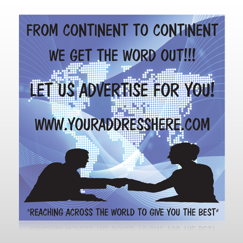 Map Silhouette 433 Site Sign