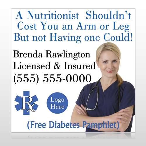 Nutritionist 46 Site Sign