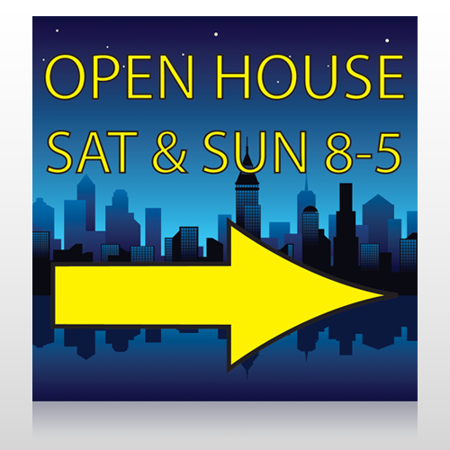 Open House Night City 707 Site Sign
